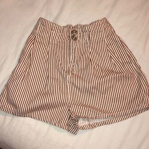 Urban outfitters striped shorts